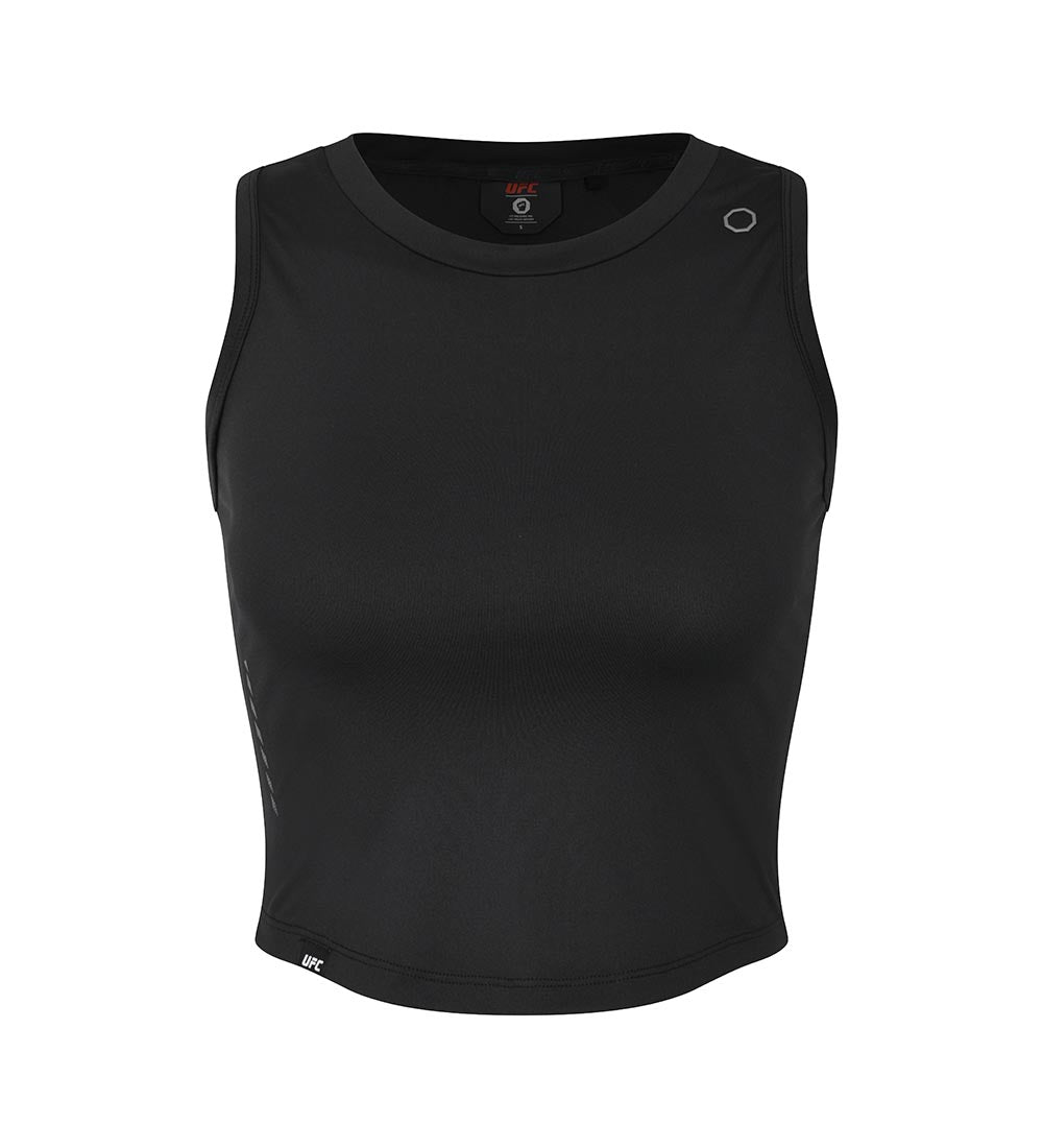 UFC Groove Slim Cropped Sleeveless Top, Black