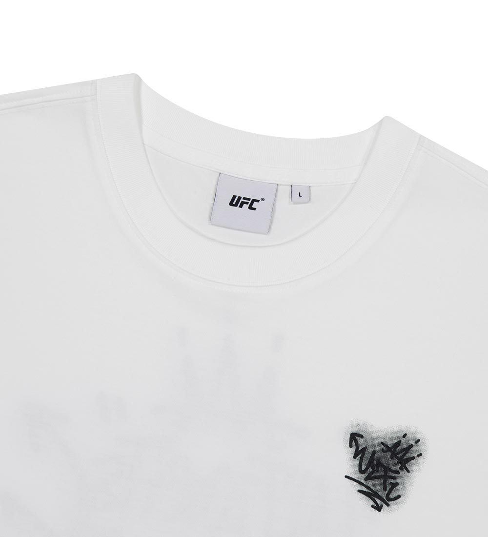 UFC Graffiti Relaxed-Fit Short-Sleeve T-Shirt Off-White