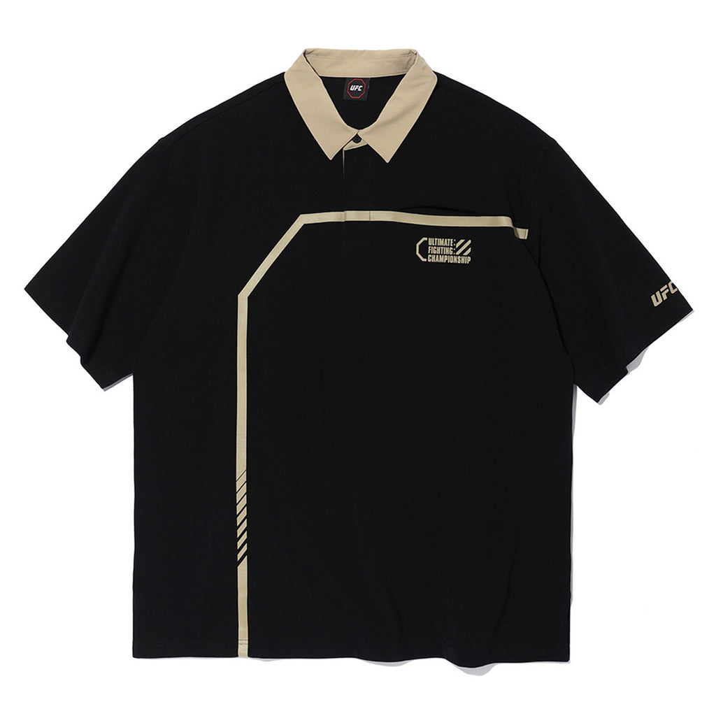UFC UT Polo Shirt with Octagon, Black