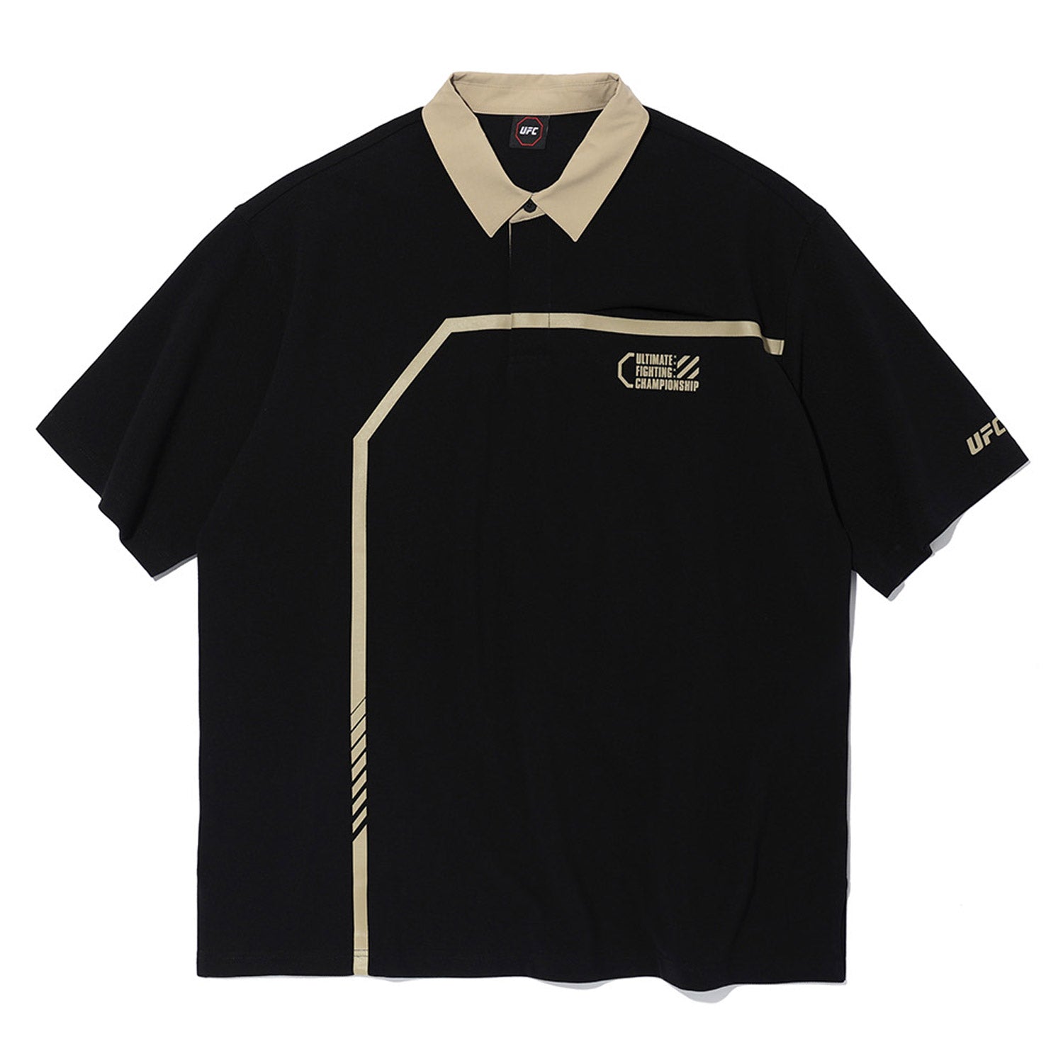 UFC UT Polo Shirt with Octagon, Black