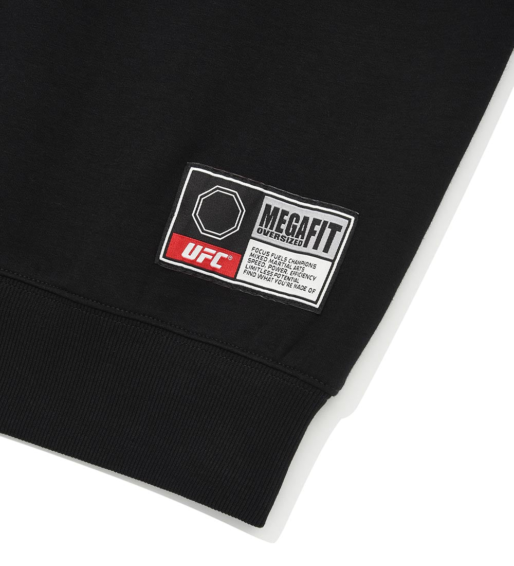 UFC Gym Wear 93 MegaFit Hoodie، أسود