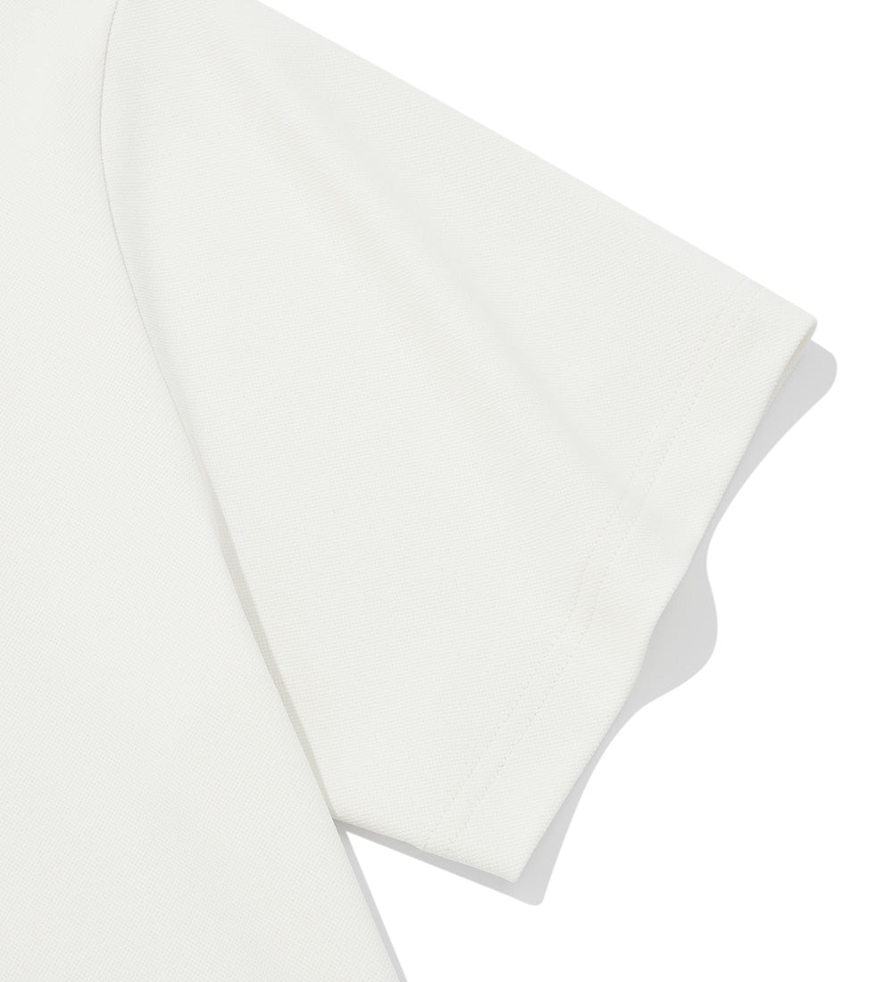 UFC Essential+ Straight-Cut Pique T-Shirt, Off-White
