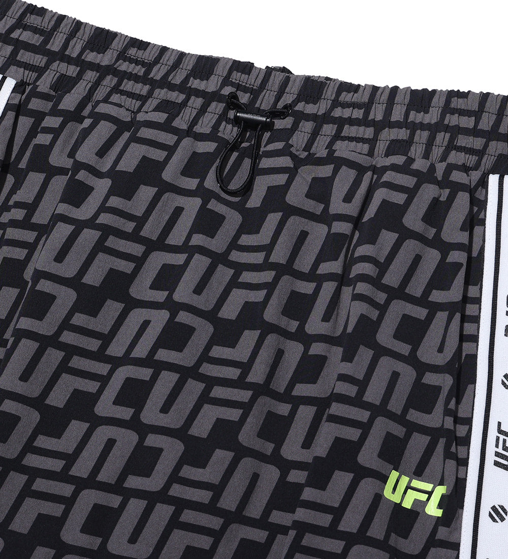 تنورة طويلة هجينة بشعار UFC مونوغرام (نسائية) أسود