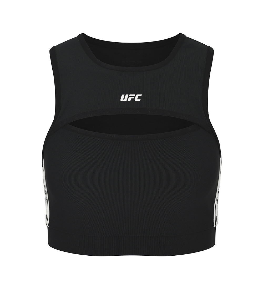 UFC Cropped Sleeveless Top, Black
