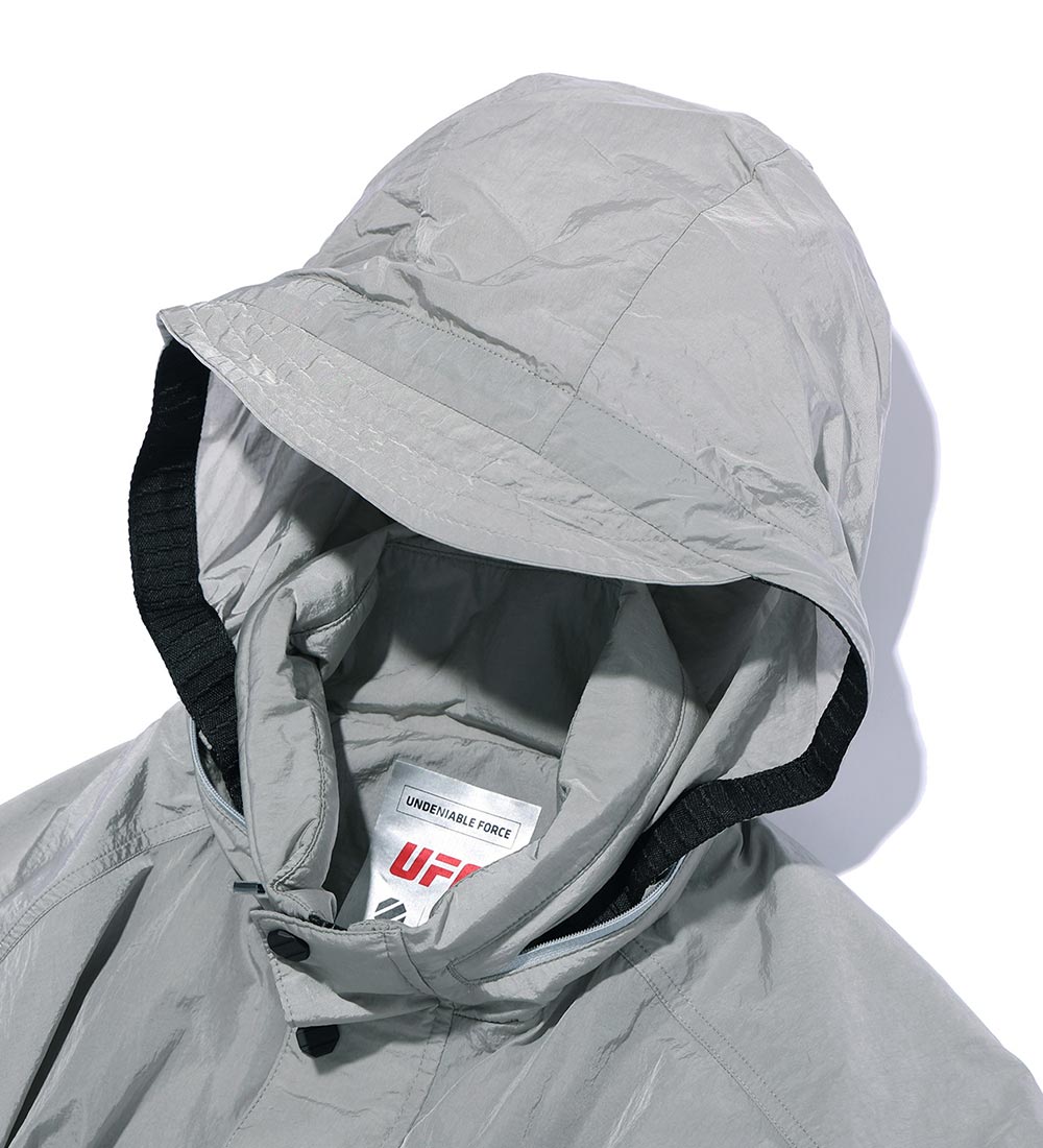 UFC UT Gloss Bomber Jacket, Light Gray