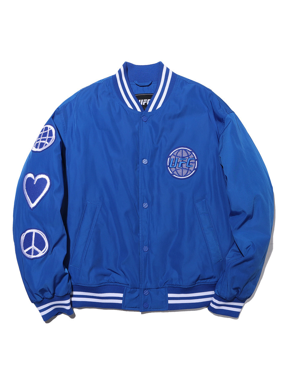 UFC City Exclusive Relaxed-Fit Varsity Jacket, Blue