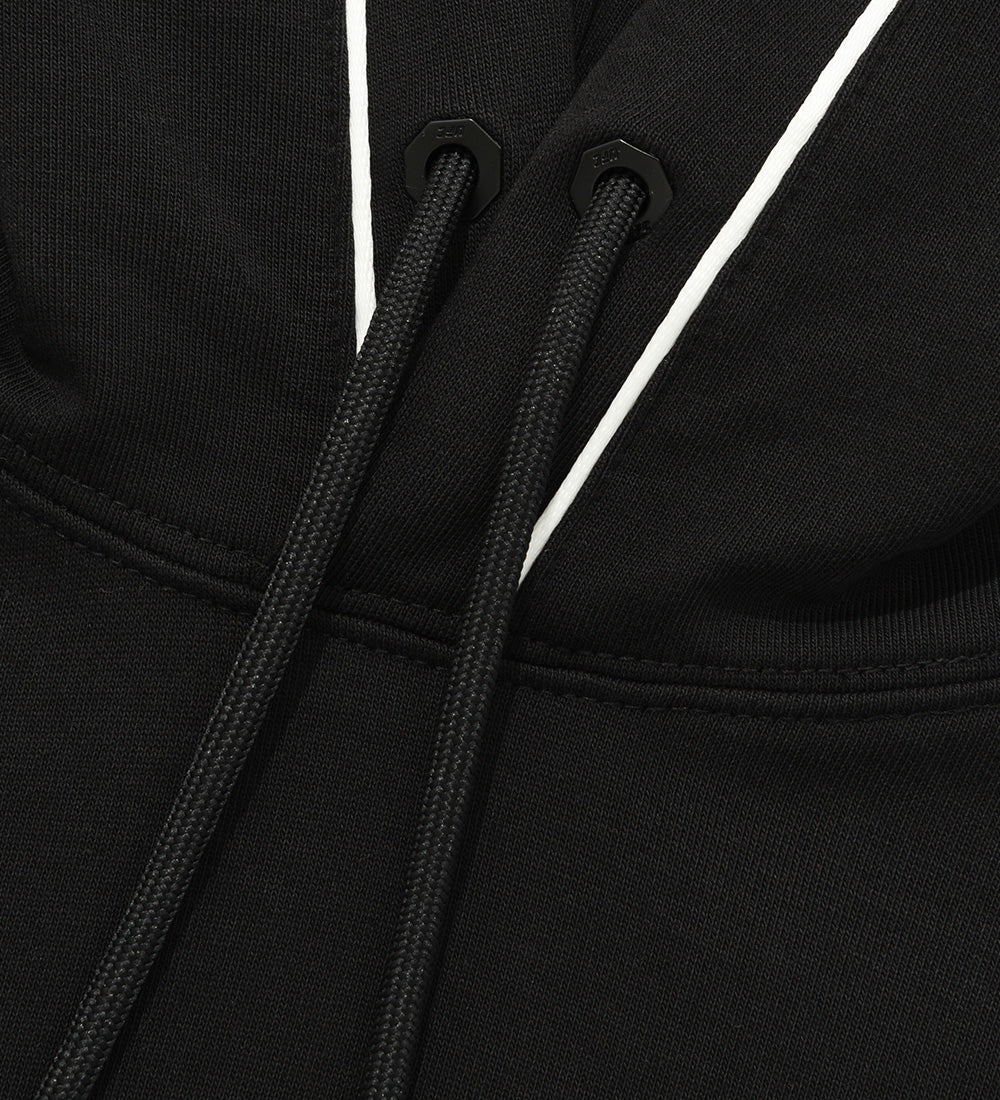 UFC Label Big Logo Relaxed-Fit Hoodie, Black
