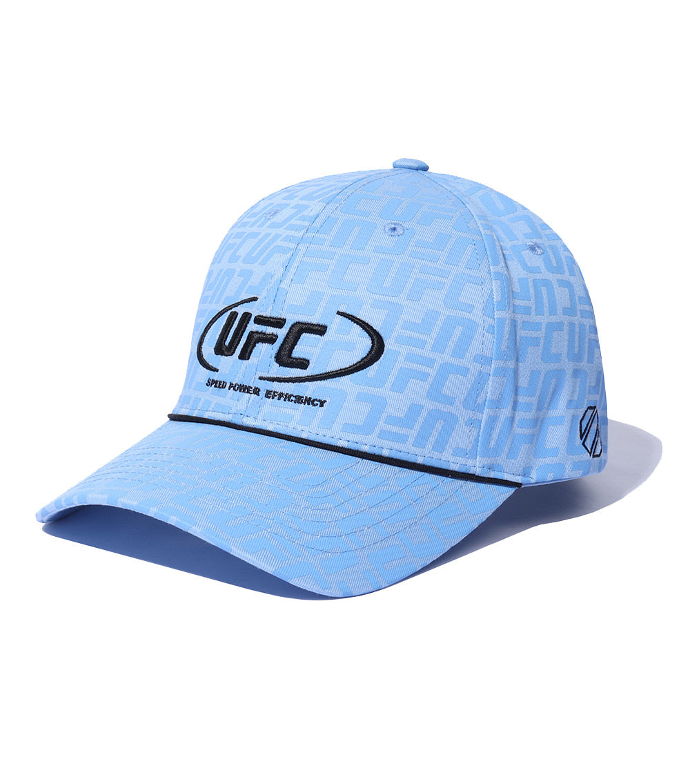 UFC Logo Monogram Baseball Cap - Sky Blue