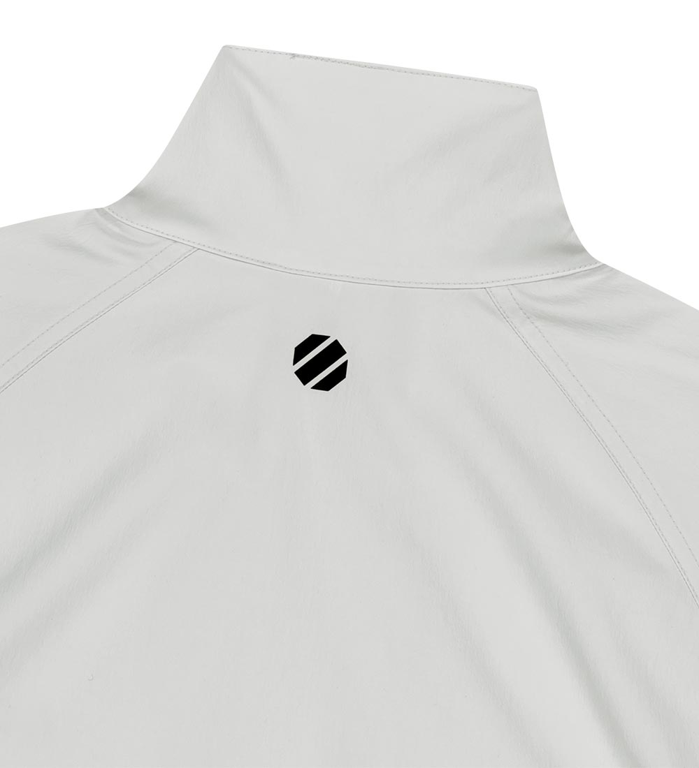 UFC Basic Short-Sleeved Anorak Jacket, Relaxed Fit, Light Gray