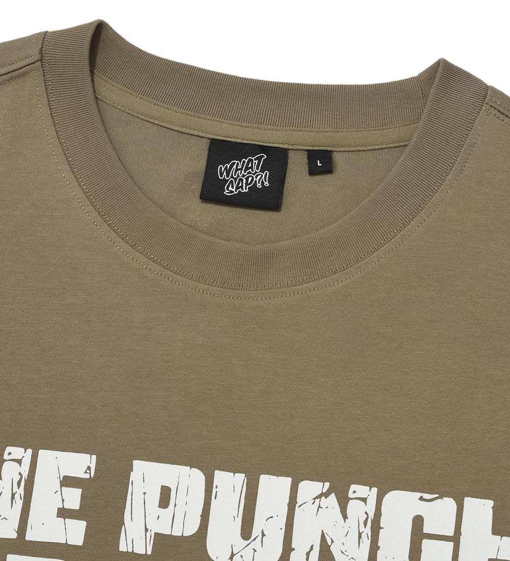 Jangjae One Punch Three Corn Relaxed Fit Short-Sleeve T-Shirt, Charcoal