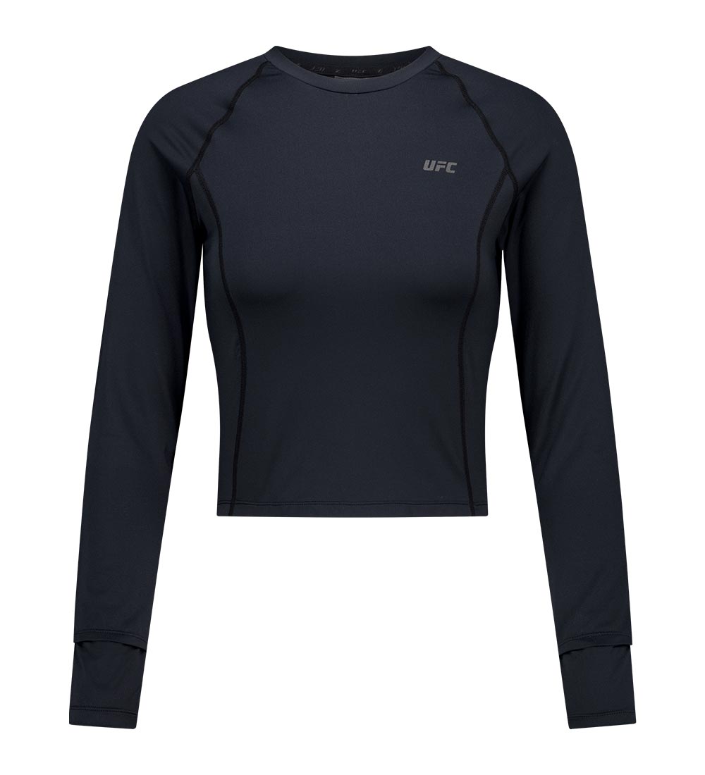 UFC Balance Slim Crop-Fit T-Shirt, Black