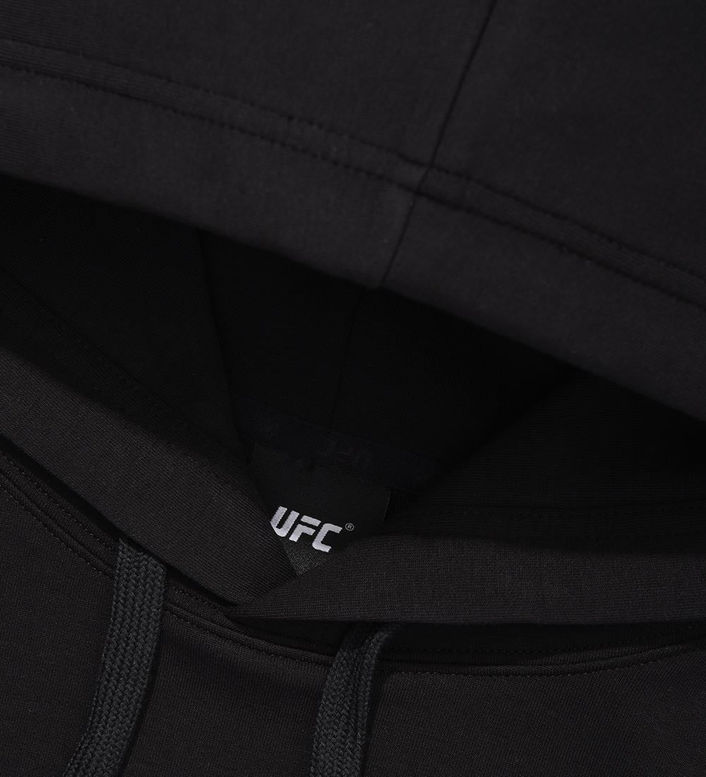 هودي UFC مريح بقصة واسعة، أسود