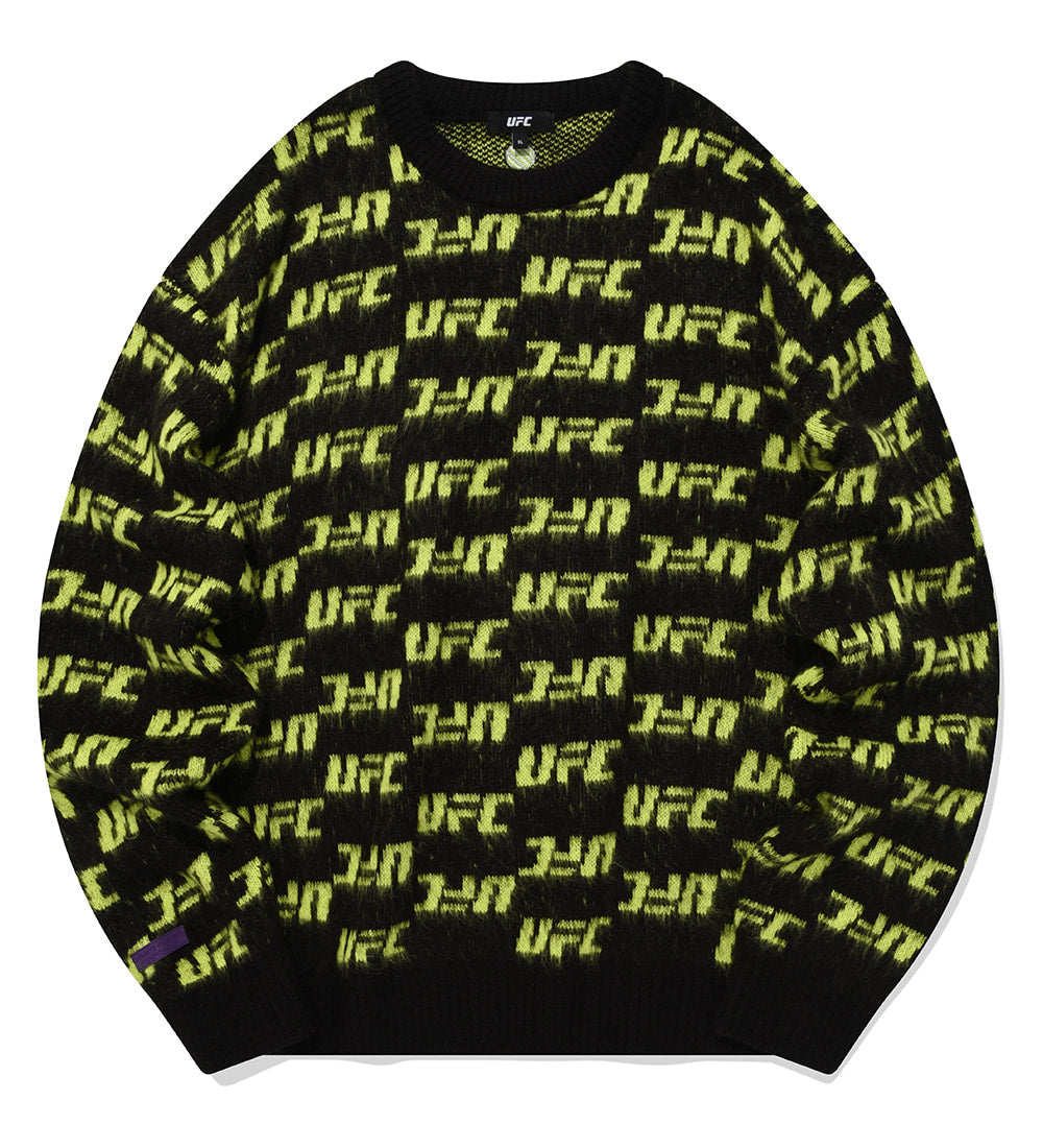 UFC Monogram Relaxed-Fit Sweater, Black