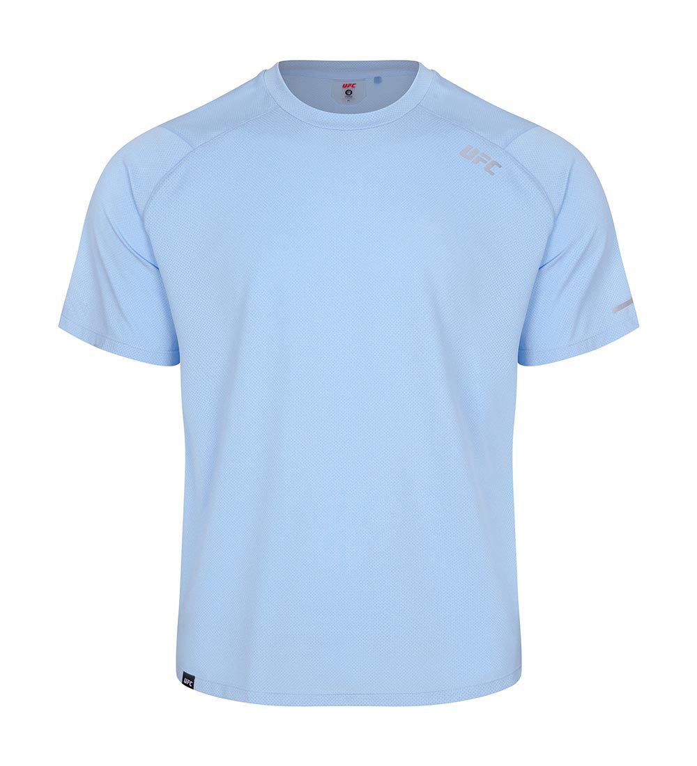 UFC Essential Mesh Regular Fit Short-Sleeve T-Shirt, Light Blue