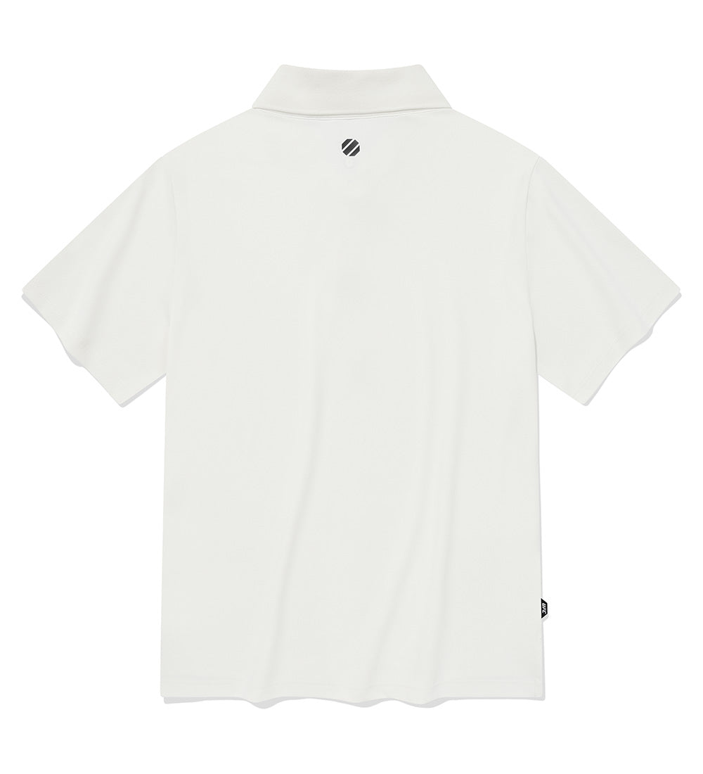 UFC Essential+ Straight-Cut Pique T-Shirt, Off-White