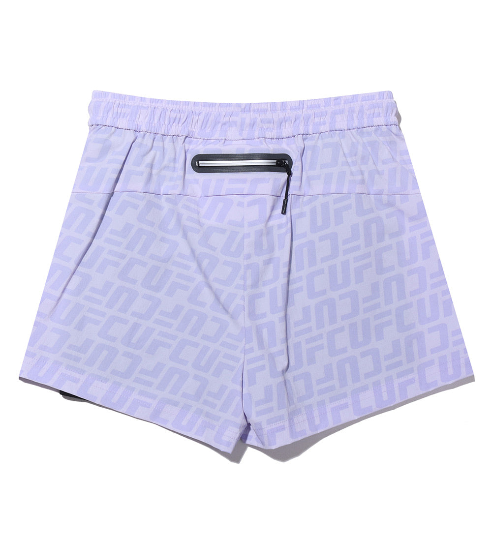 UFC Shorts with Monogrammed Logo, Lavender