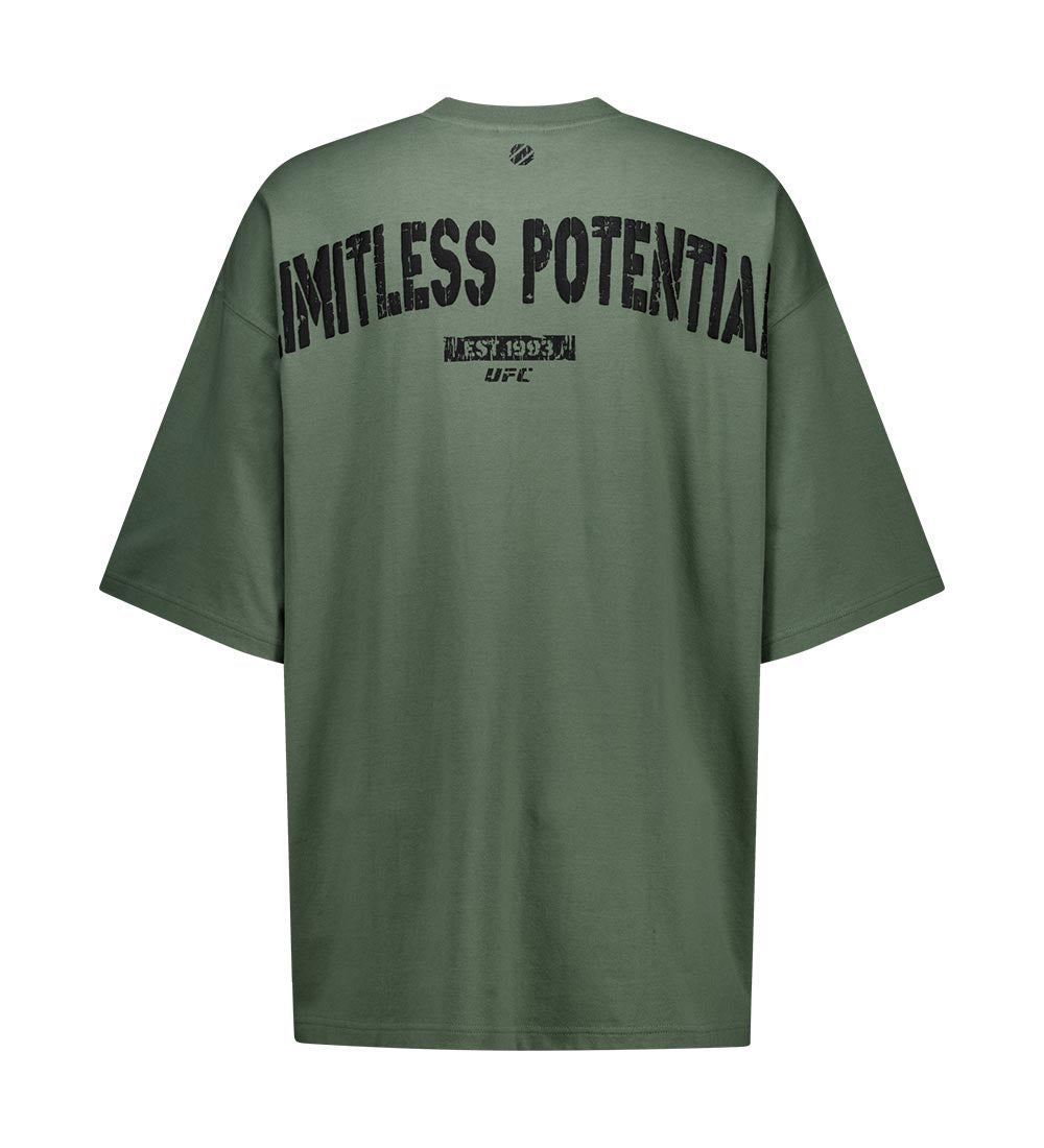 UFC Gymwear MegaFit Short-Sleeve T-Shirt, Light Khaki