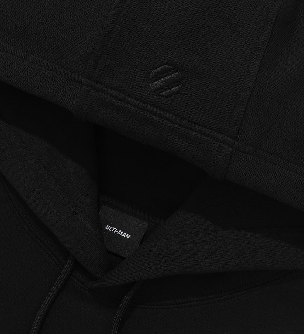 Ultiman Graphic Relaxed-Fit Hoodie, Black