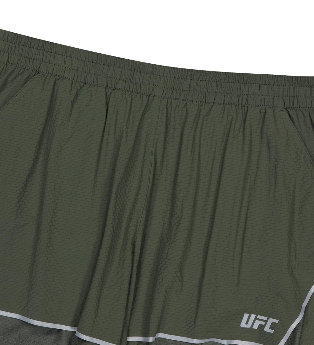 UFC Essentials Mesh Relaxed-Fit Shorts, Dark Khaki