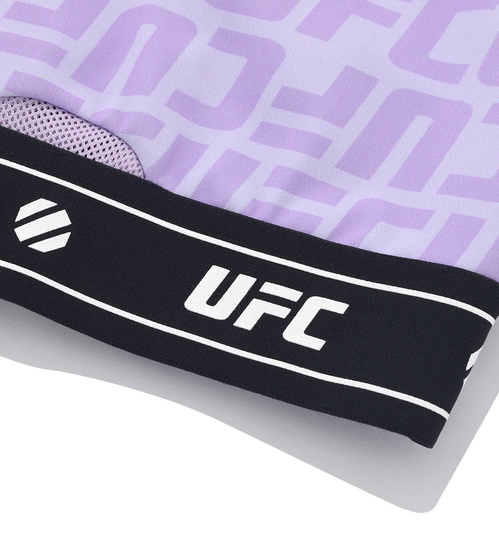 UFC Sports Top with Logo and Monogram, Light Purple