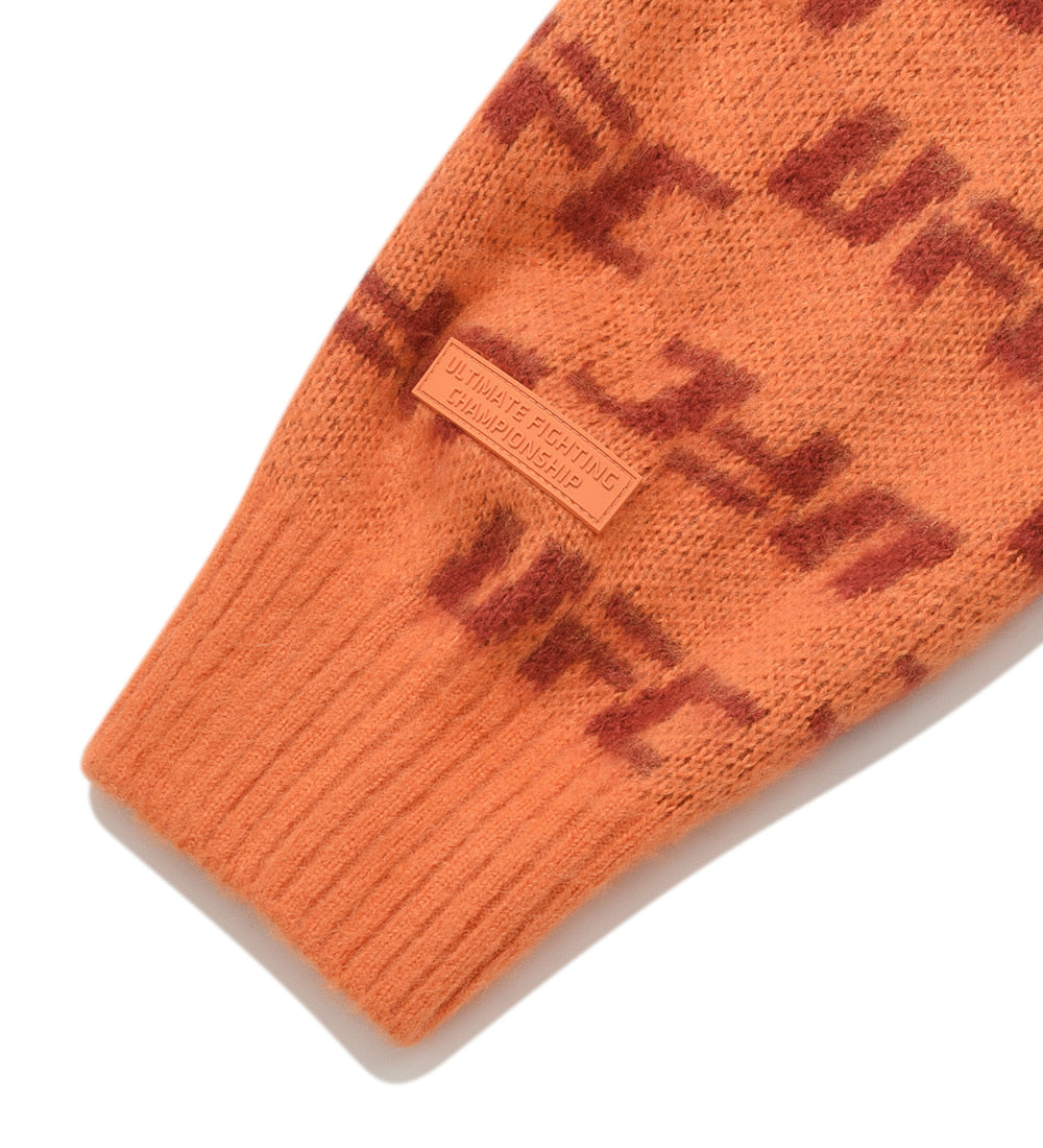 UFC Monogram Relaxed-Fit Sweater, Coral