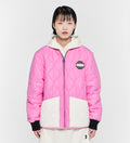 UFC Wave Regular Fit Quilted Jacket, Pink