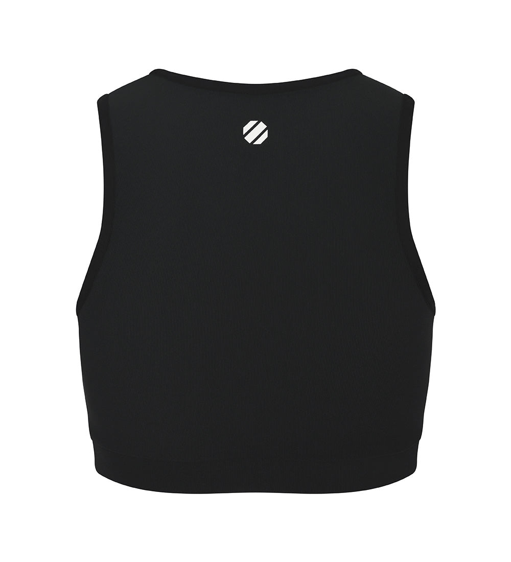 UFC Cropped Sleeveless Top, Black