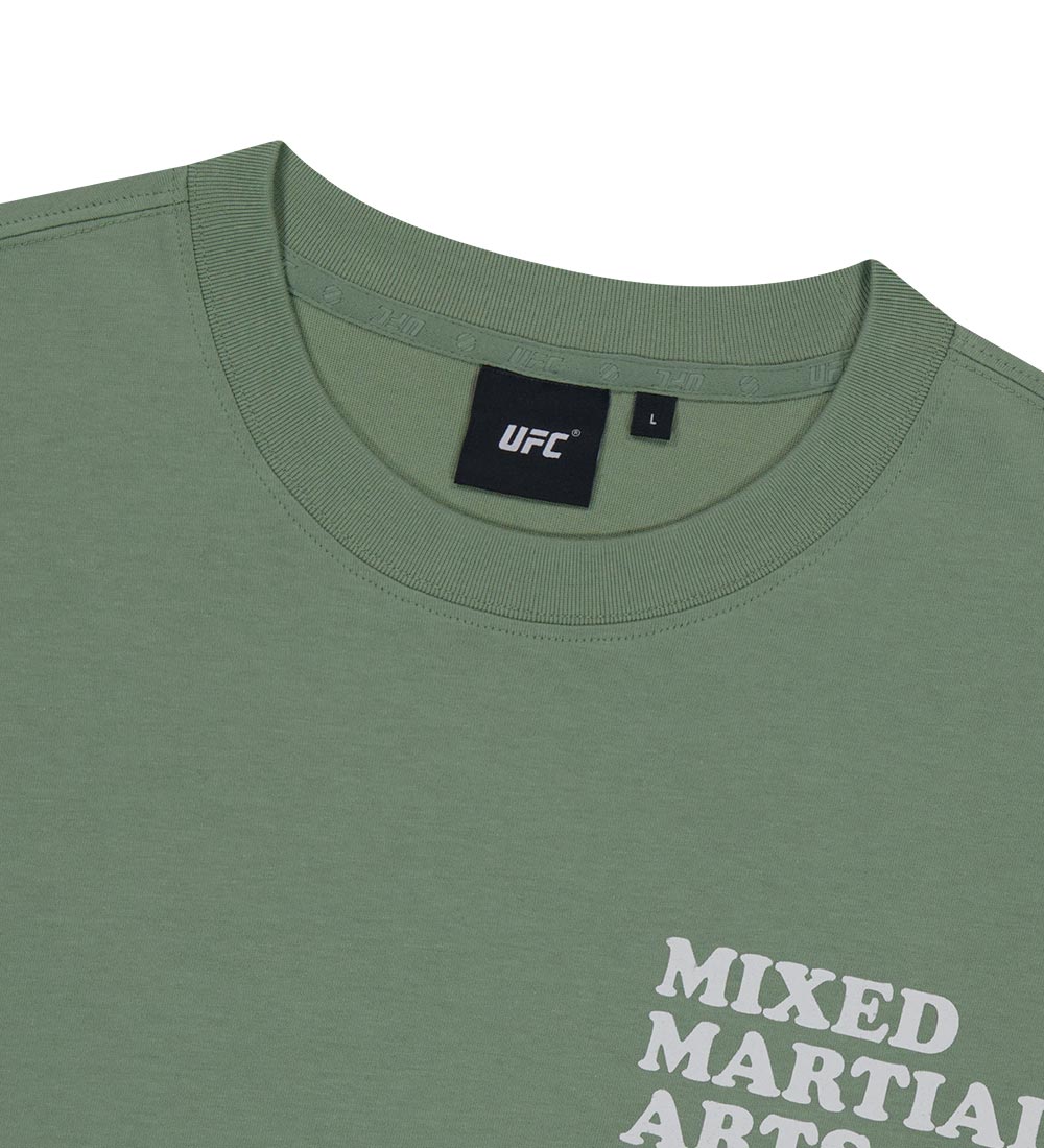 UFC MMA Relaxed-Fit Short-Sleeve T-Shirt, Light Khaki