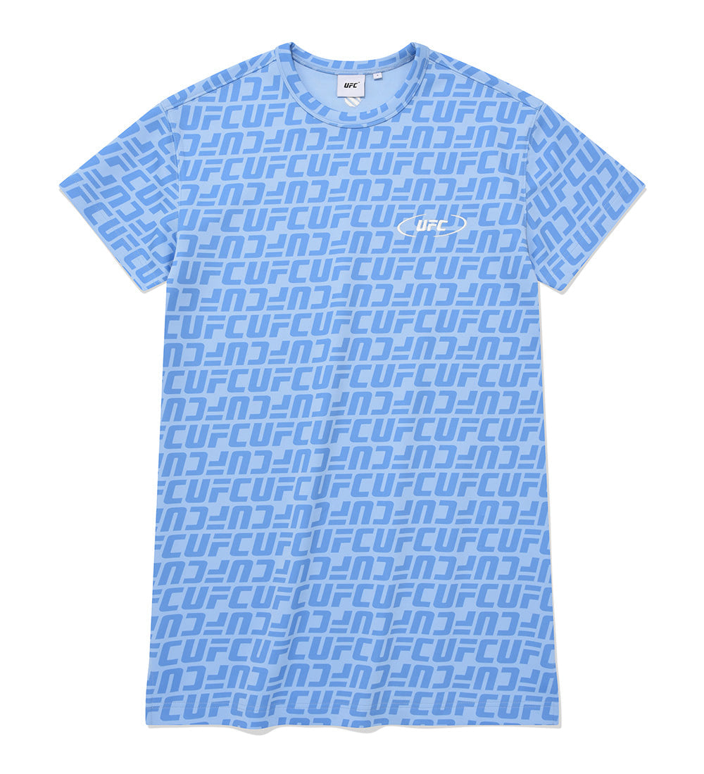 UFC Logo Monogram Regular-Fit One-Piece Sky Blue