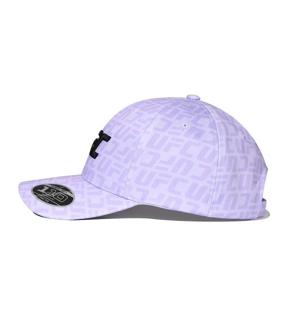 UFC Logo Monogram 110 Flex Fit Baseball Cap, Lavender