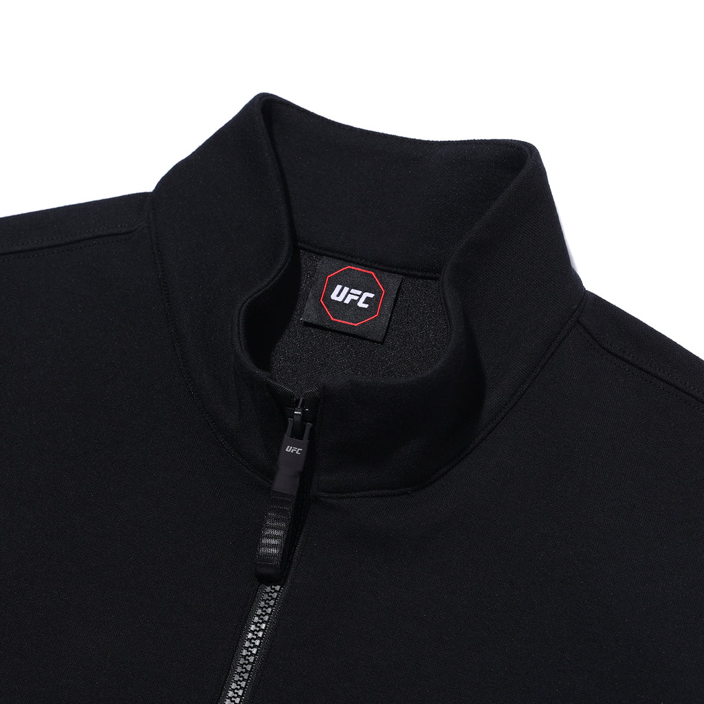 UFC Las Vegas Half-Zip Short-Sleeve Sweatshirt, Black