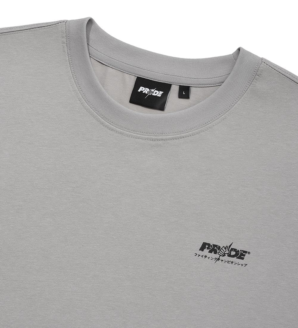 UFC Pride Oversized Long-Sleeve T-Shirt, Gray