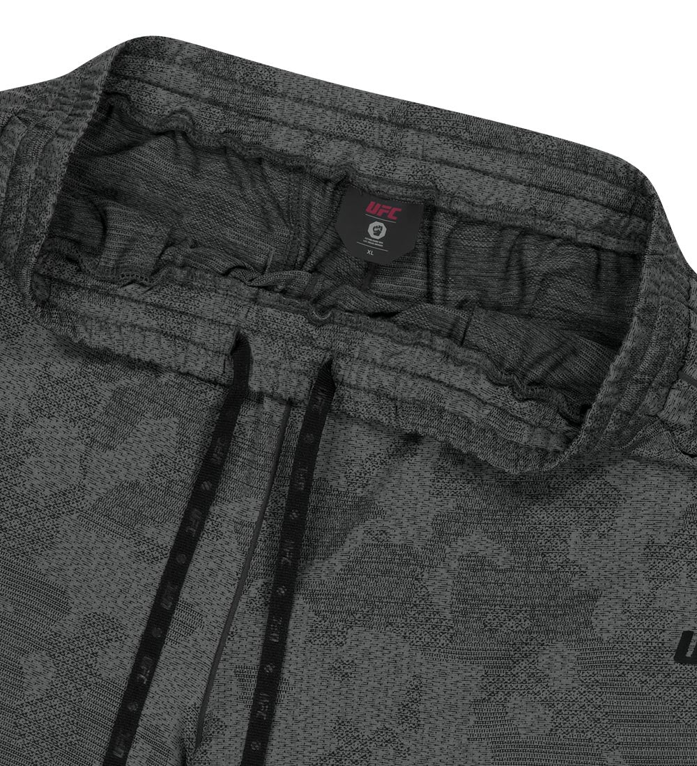 UFC Camouflage Loose-Fit Shorts, 7 inches, Charcoal Gray