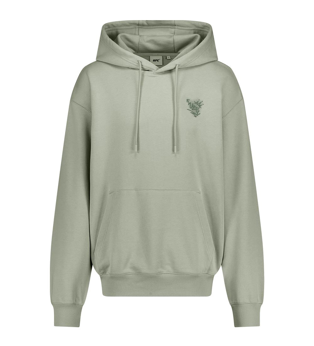UFC Graffiti Relaxed-Fit Hoodie, Light Olive