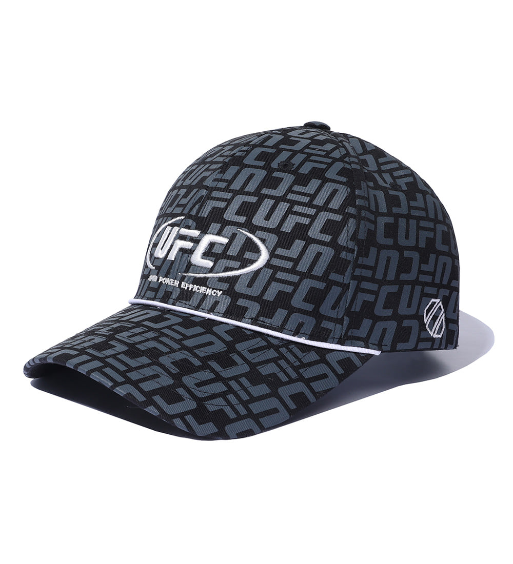 UFC Logo Monogram Baseball Cap, Black