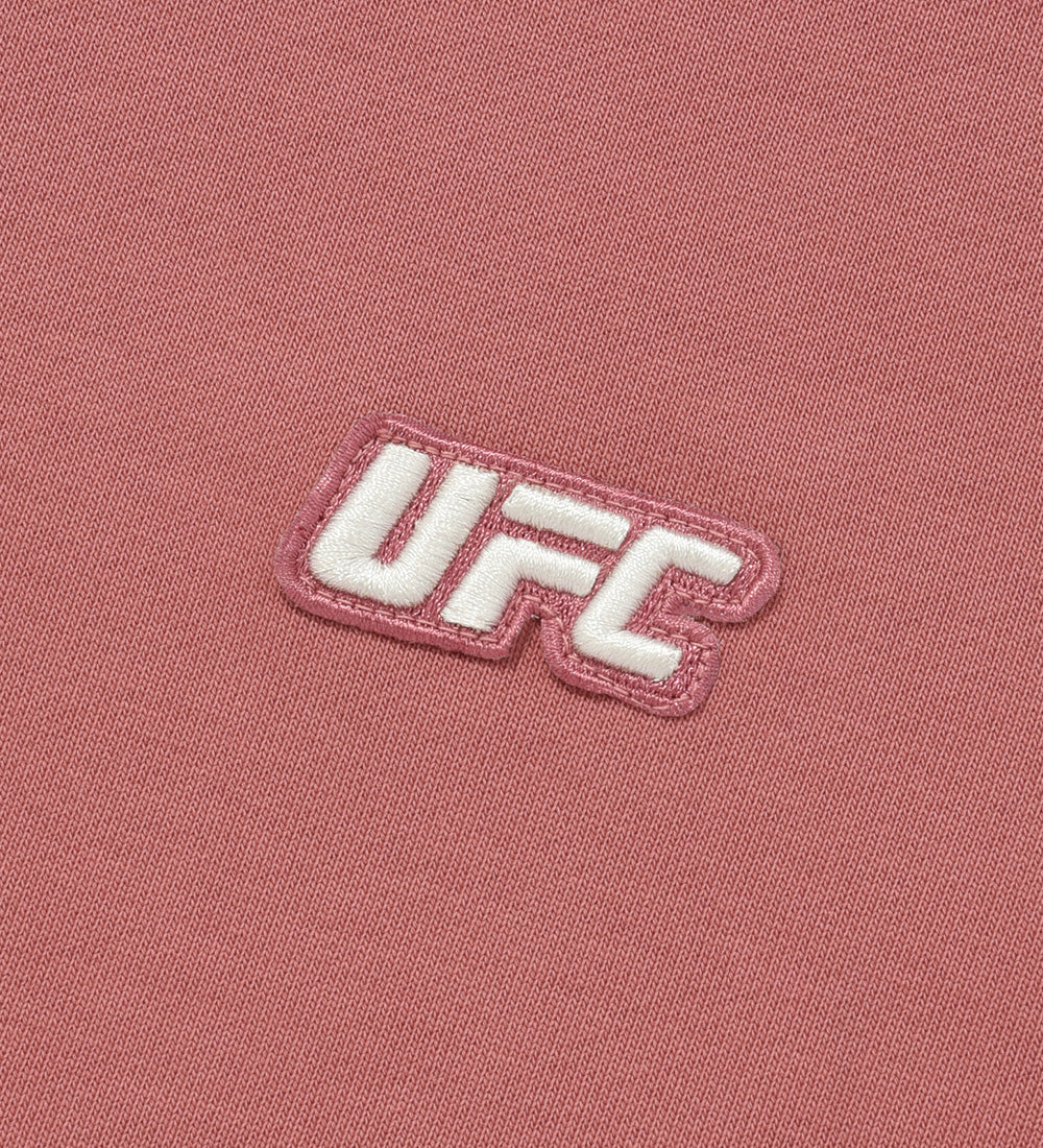 UFC Label Big Logo Relaxed-Fit Hoodie, Dusty Rose Pink