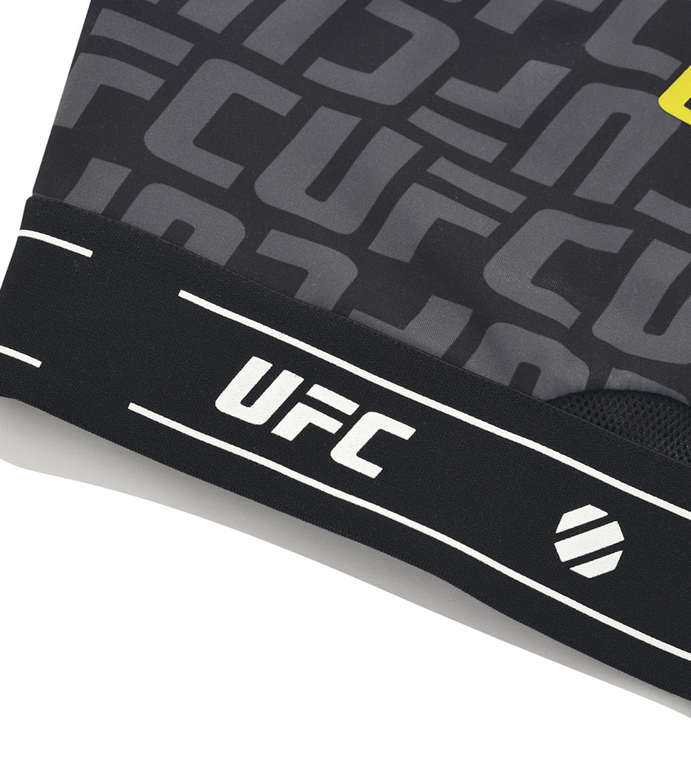 UFC Sports Top with Logo and Monogram, Black