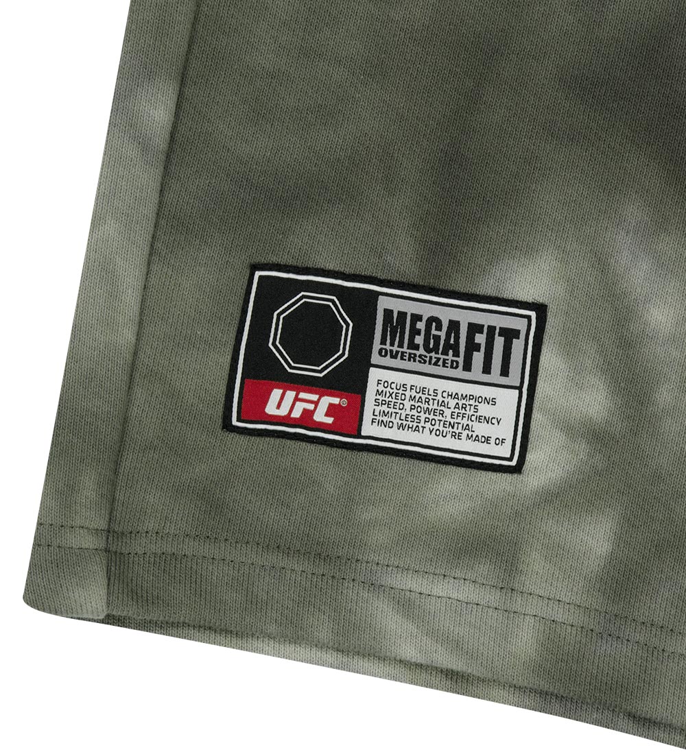 UFC Gymwear Shorts with a Dyed-In Effect, Khaki