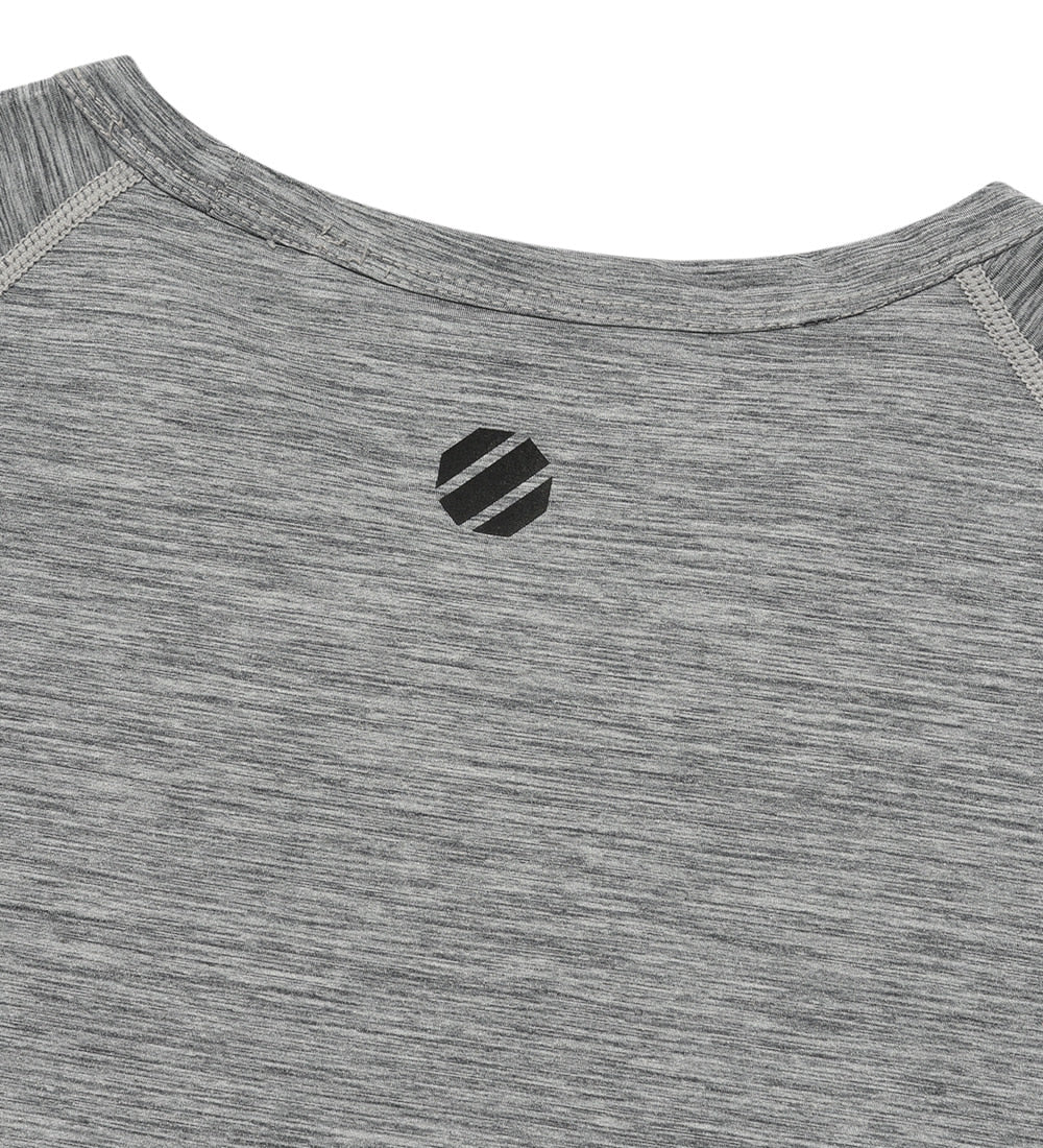UFC Pro Muscle Fit Long-Sleeve T-Shirt, Melange Gray