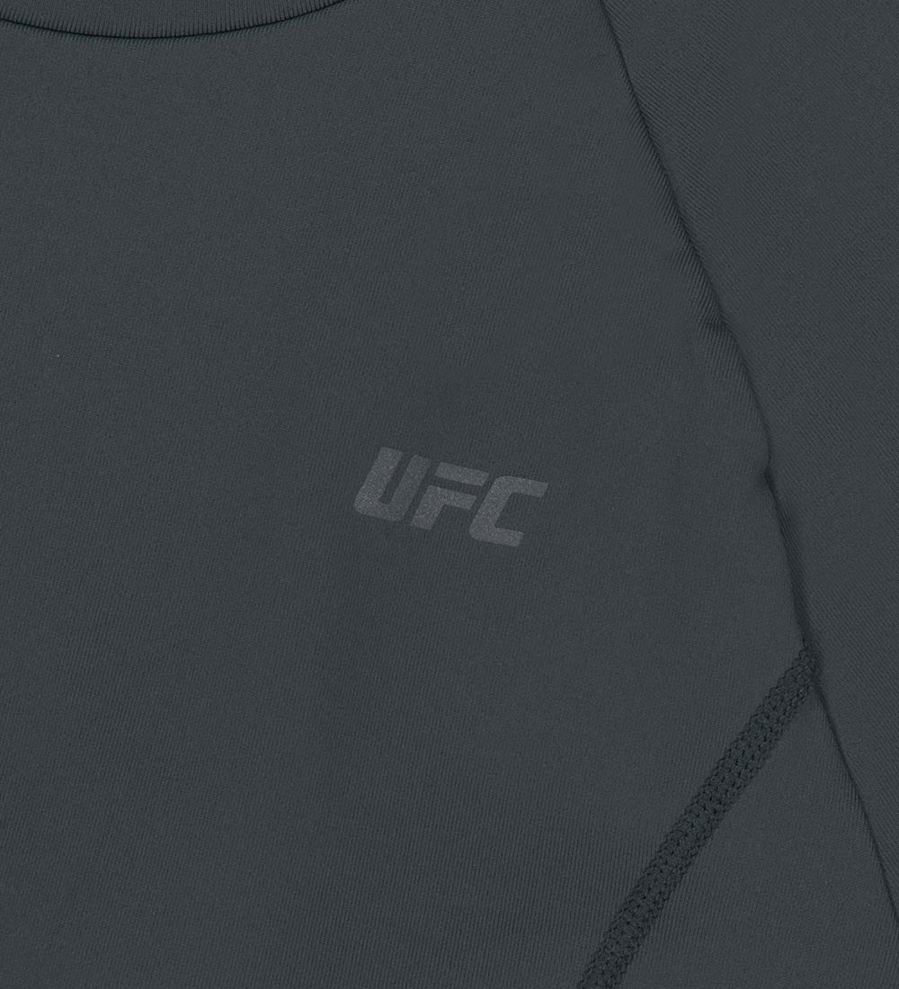 UFC Wave Slim Crop-Fit Short-Sleeve T-Shirt, Charcoal
