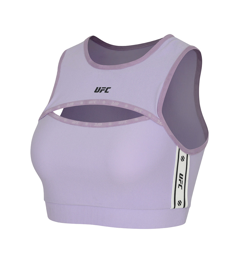 UFC Line Cropped Sleeveless Top, Purple