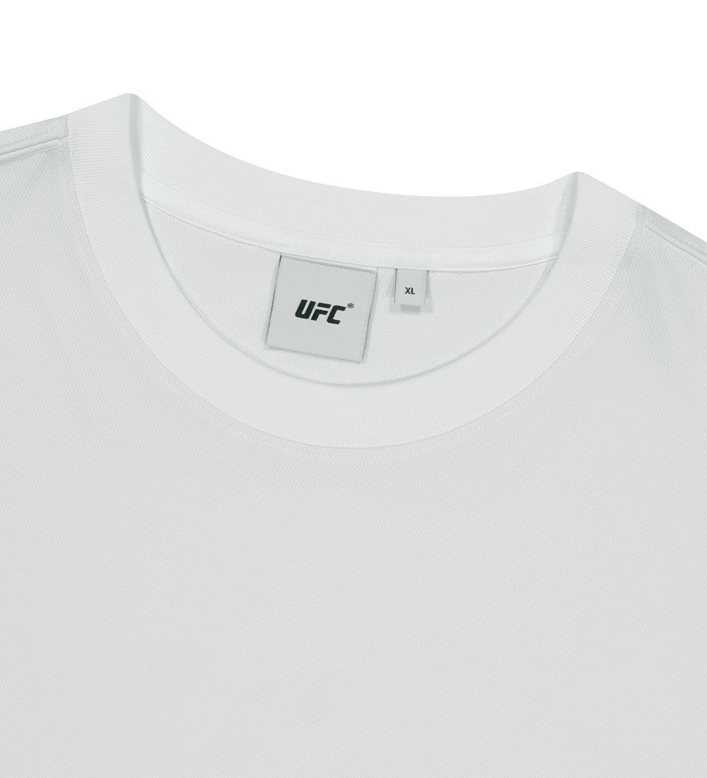 UFC T-shirt with a gradient print, loose fit, short sleeves, white