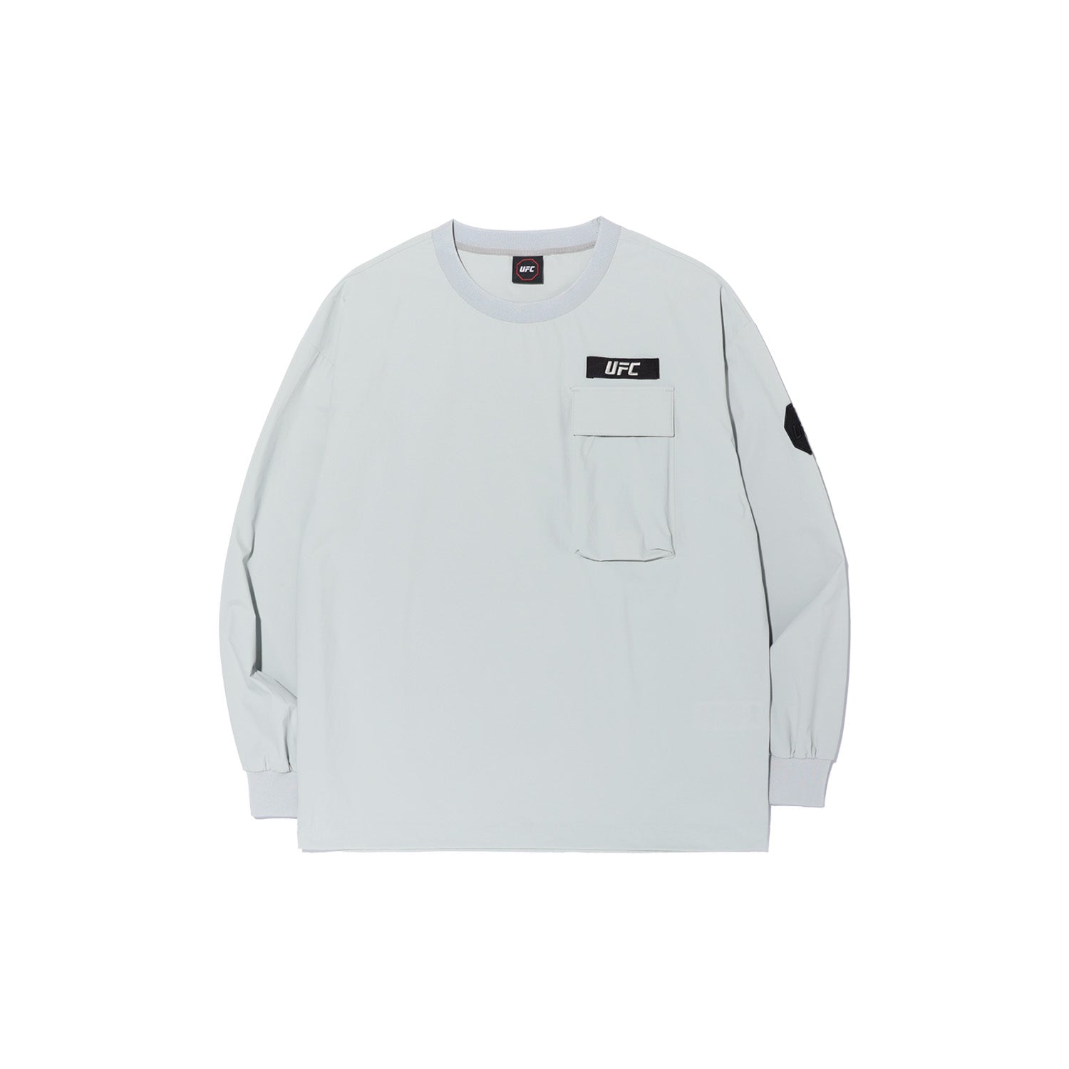 UFC UT Woven Pocket Sweatshirt, Light Gray