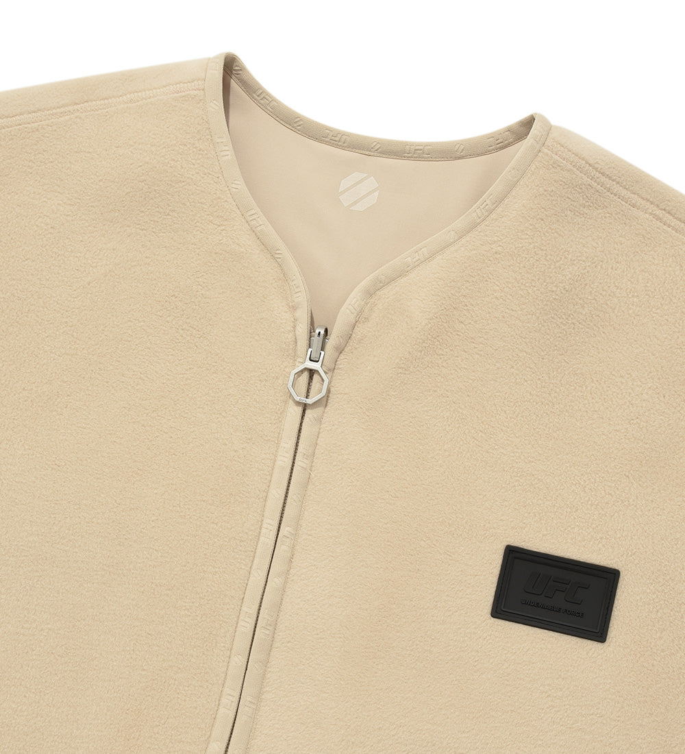 UFC Polartec Relax Fit Reversible Fleece Jacket, Beige