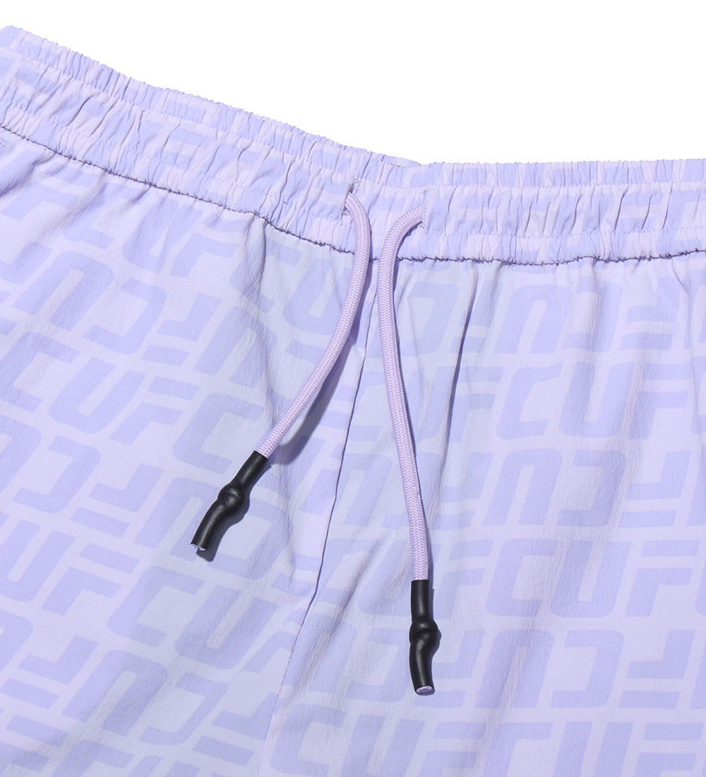 UFC Shorts with Monogrammed Logo, Lavender