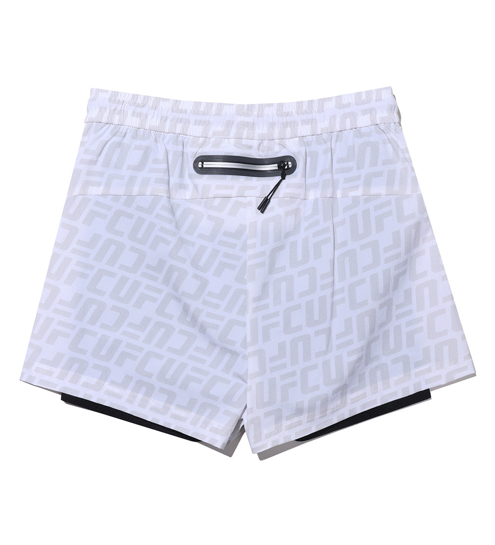 UFC Logo Monogram Shorts, Gray