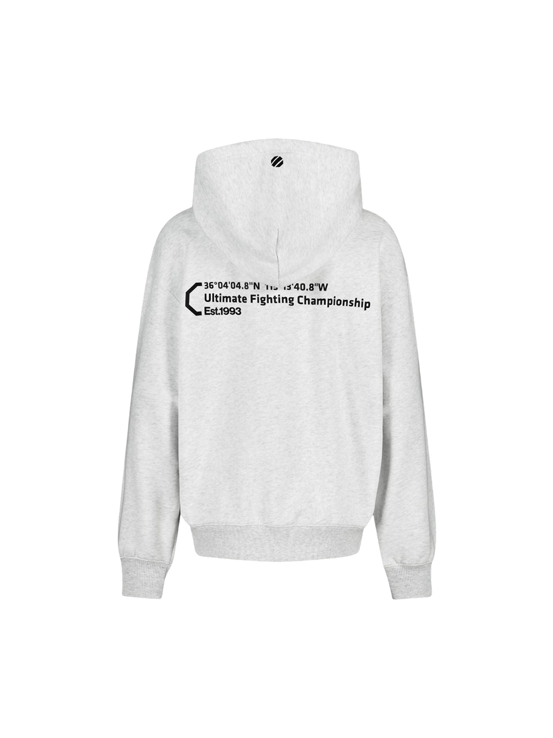 UFC Basic Relaxed Fit Hoodie, Heather Gray