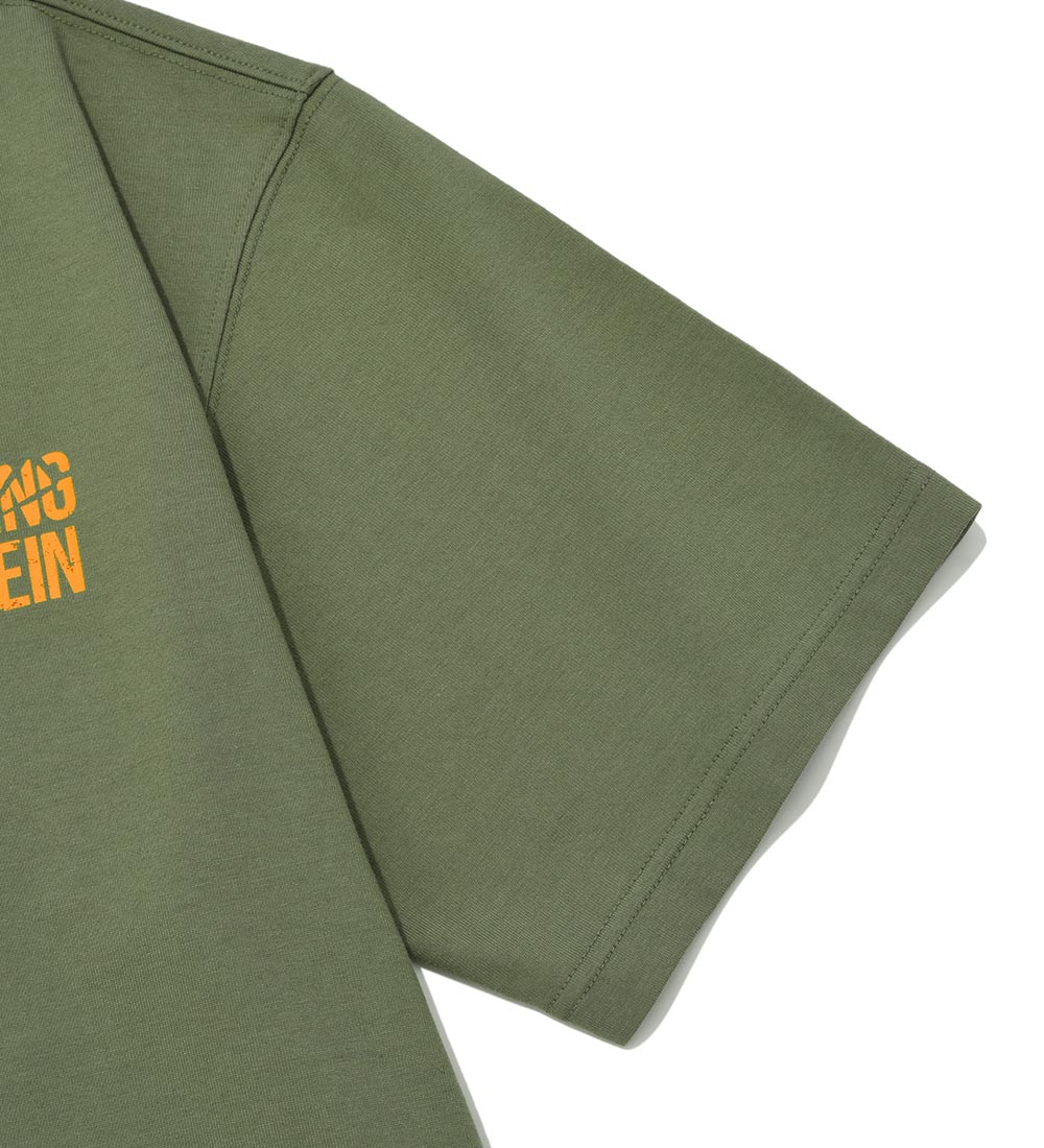 Jangjae "Fxxking Leg Day" Relaxed-Fit Short-Sleeve T-Shirt, Khaki