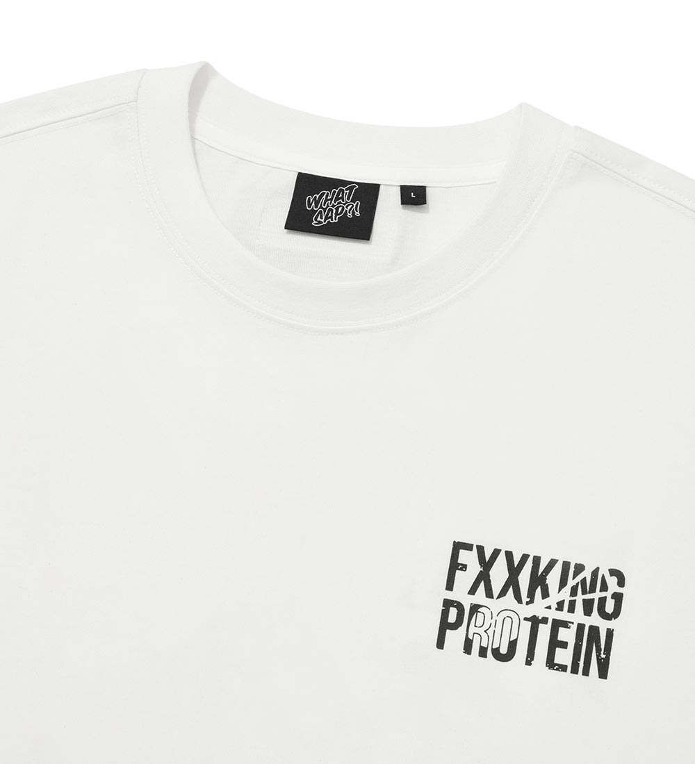 Jangjae "Fucking Leg Day" Relaxed-Fit Short-Sleeve T-Shirt, White