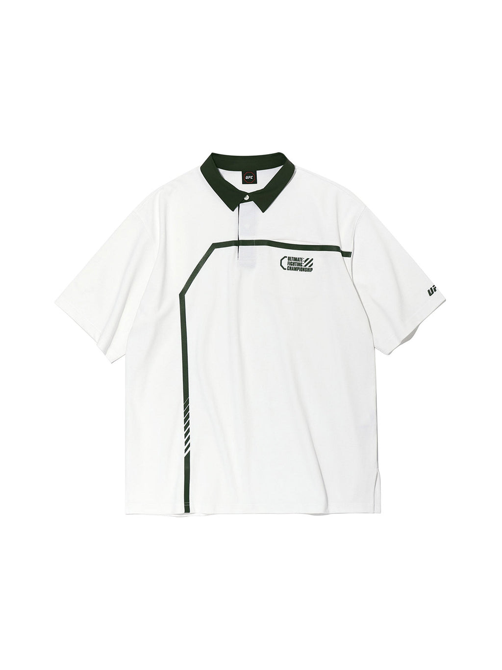 UFC UT Polo Shirt with Octagon, White